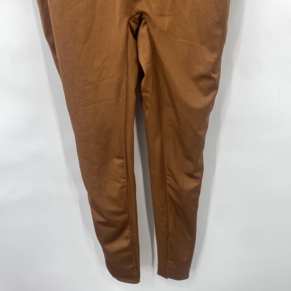 SKIMS All in One Shine Mock Neck Long Sleeve Onesie Catsuit in Caramel Size XL - Picture 7 of 14